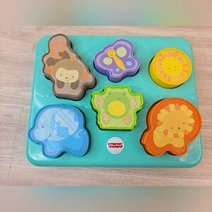 Vintage Fisher Price Monkey And Pals Puzzle